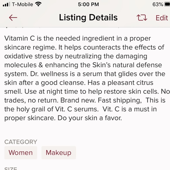 Dr. Wellness Vitamin C skin perfecting serum- New - Picture 7 of 8
